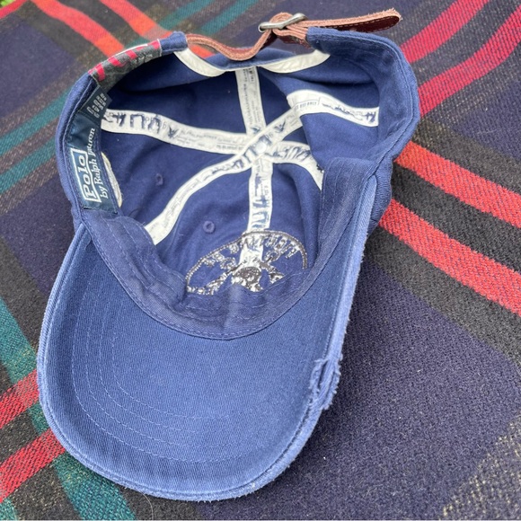 ‼️SOLD‼️ Vintage Polo Ralph Lauren Skull Anchor Naval Patch Cap - Picture 9 of 9